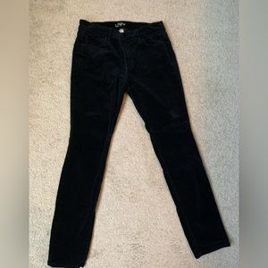 Loft modern skinny black corduroys, size 4p